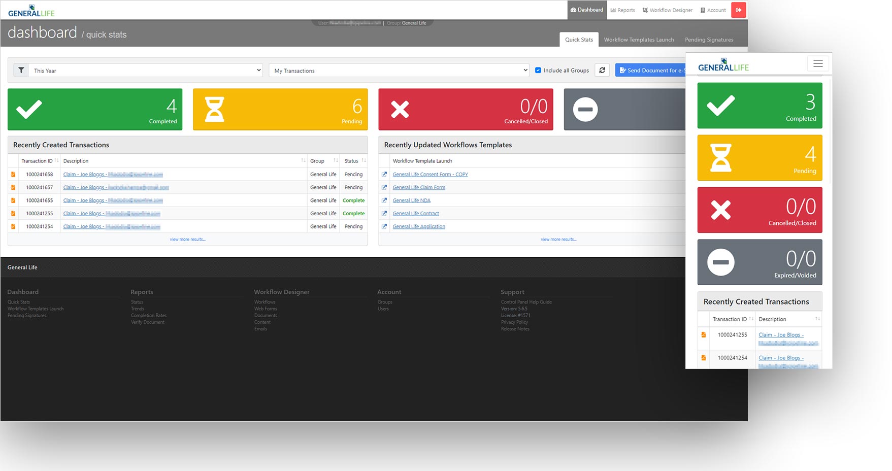 screenshot of AlphaTrust e-Sign